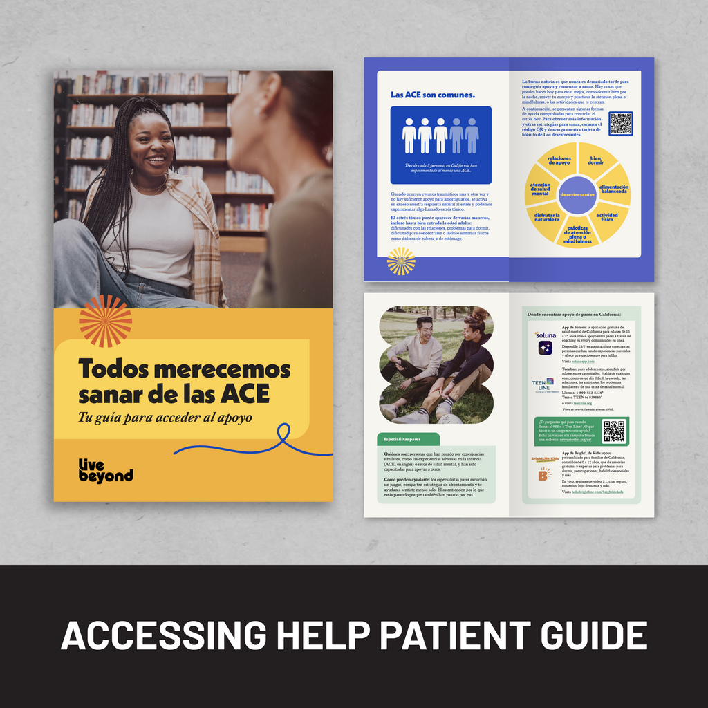 Accessing help patient guide - Spanish