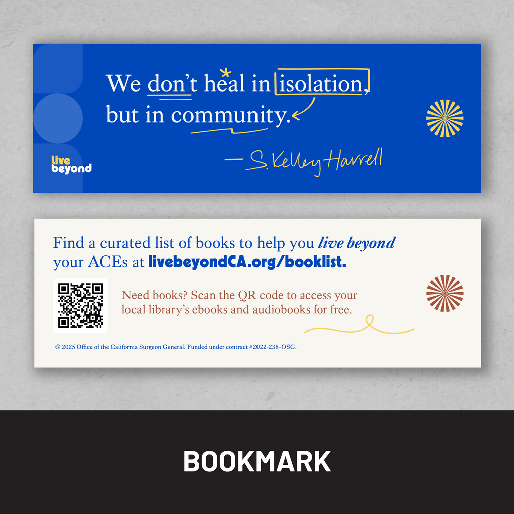 Bookmark with QR code