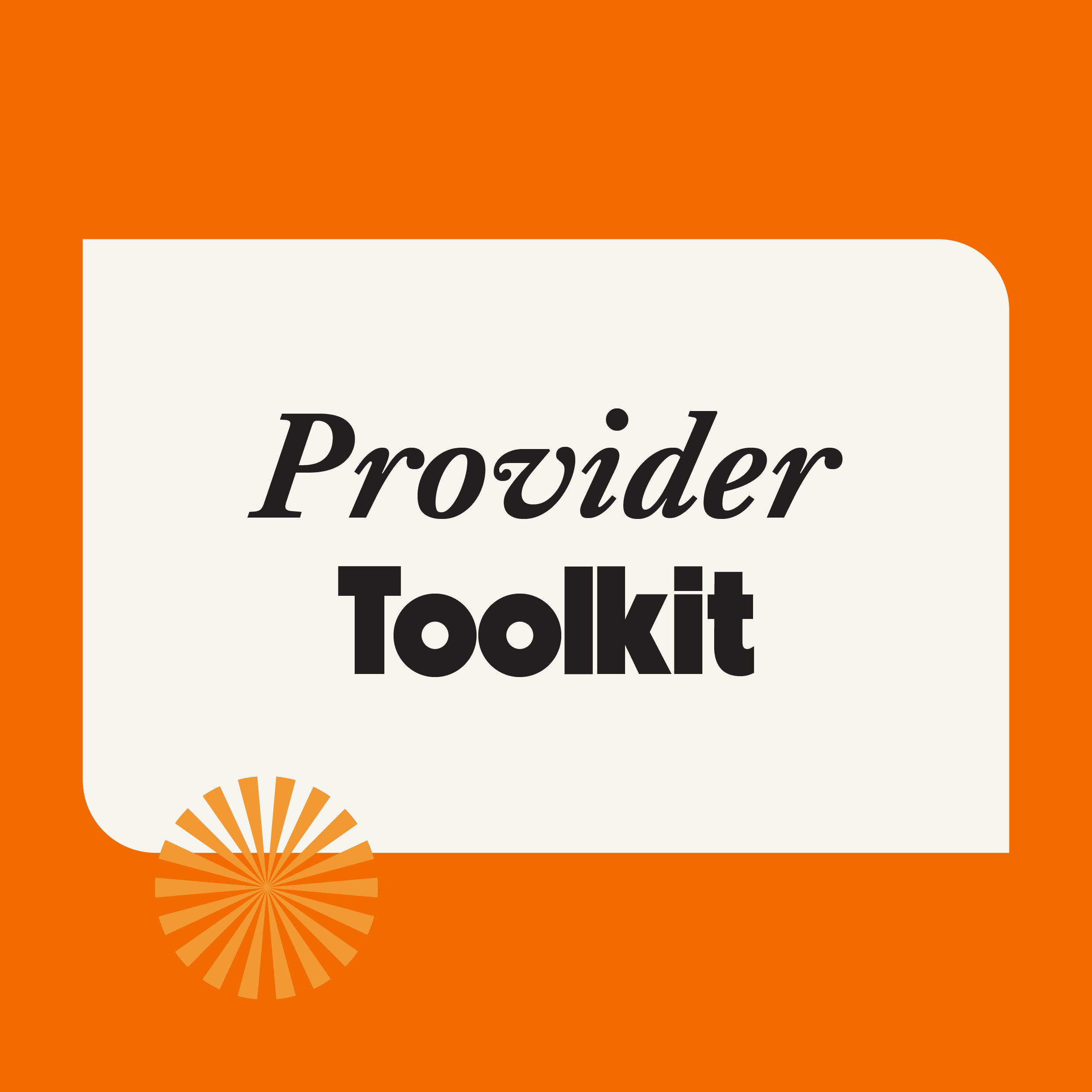 Provider Toolkit